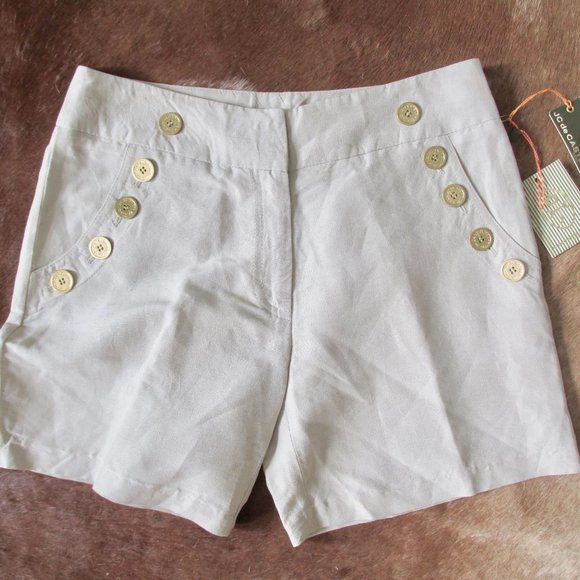NWT- JC De Castelbajac Paris -Linen/Silk Shorts 42